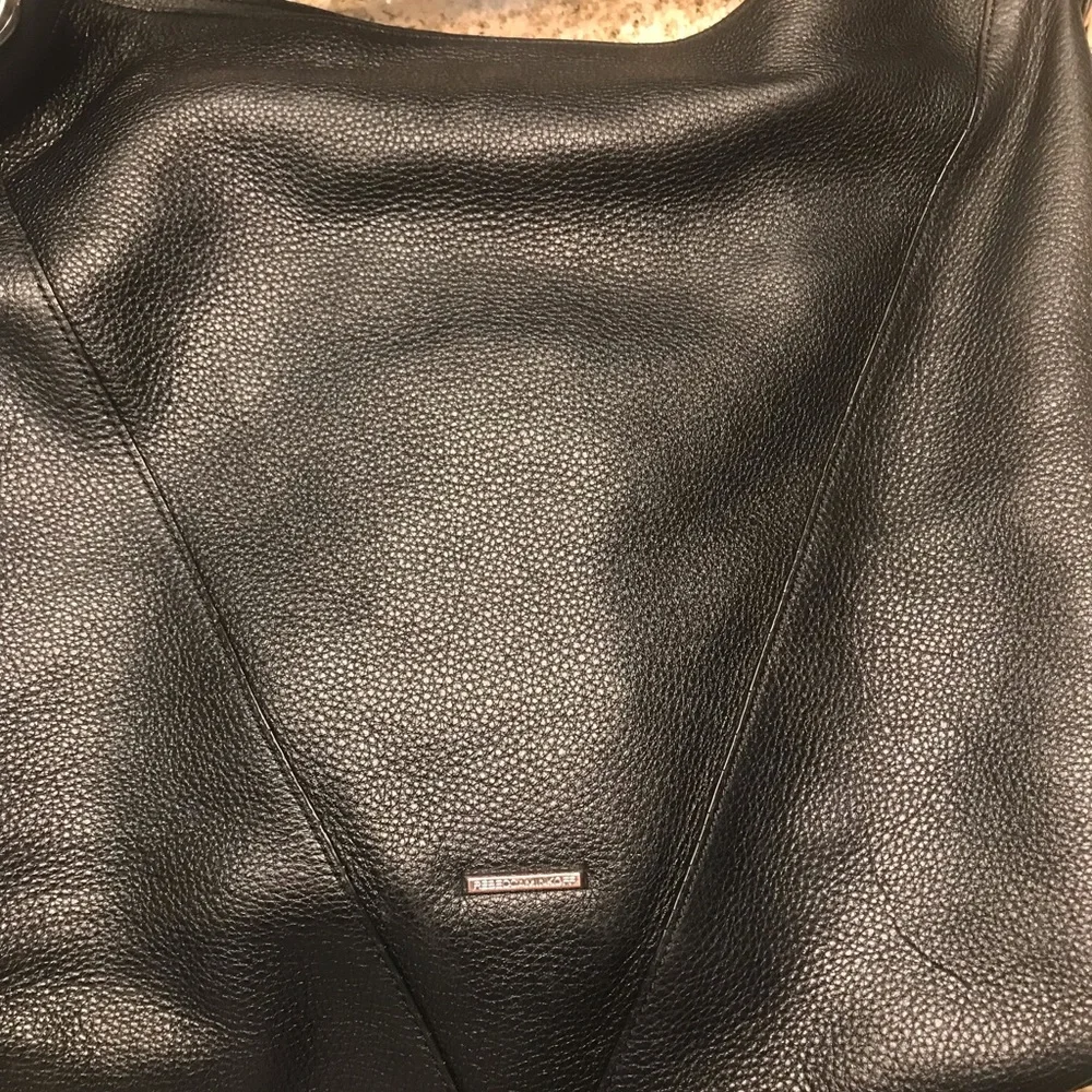 Used Black Leather Moto Crossbody Rebecca Minkoff - Picture 3 of 5